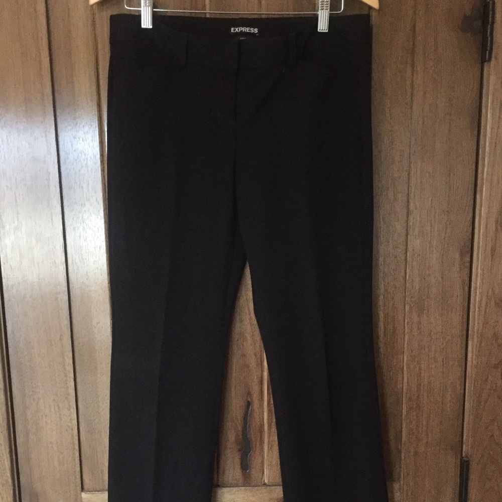 Express Black Dress Pant, Editor Style Size 8 Long